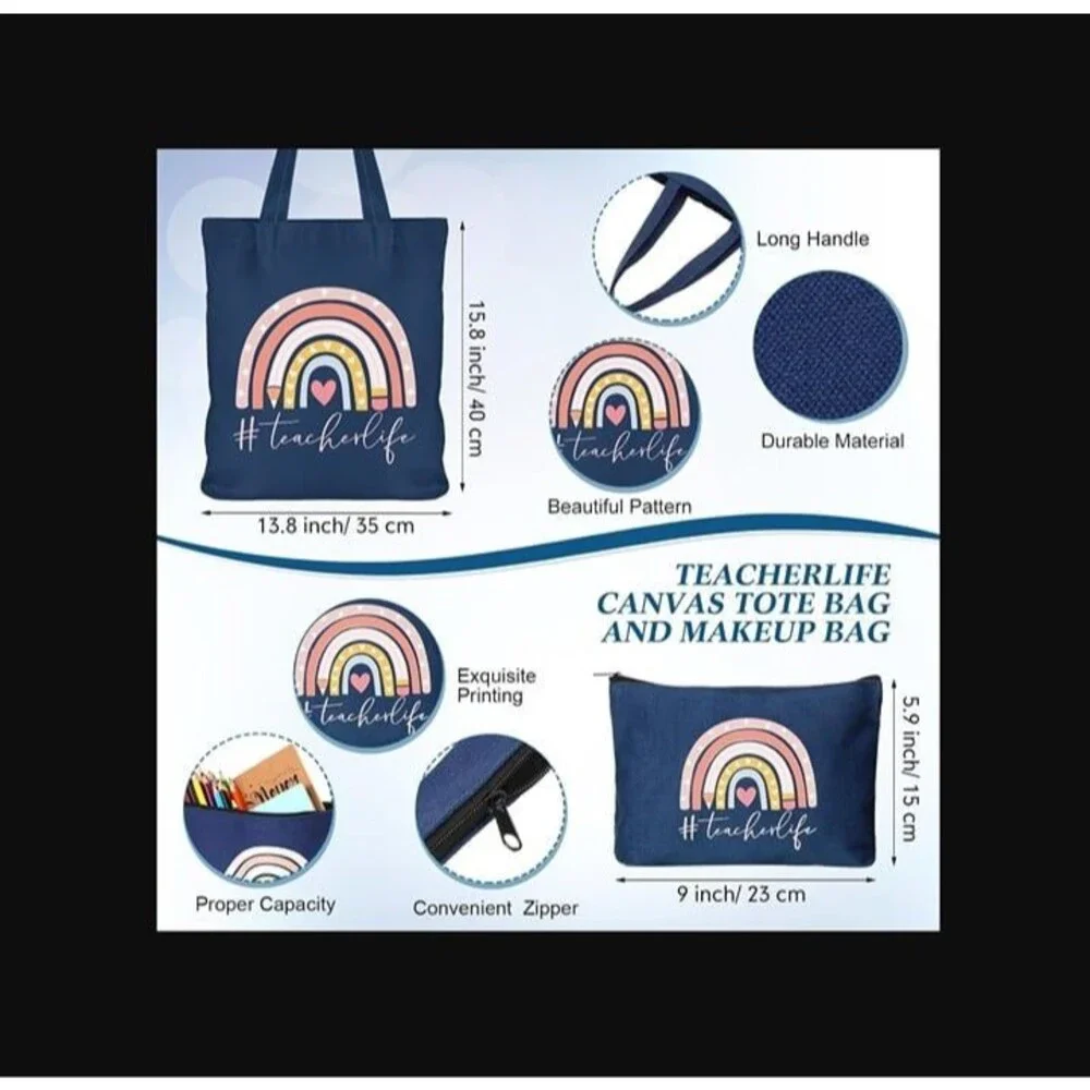 NEW Dispowreath 8 Pcs Teacher Appreciation Gift Set With Blue Gift Box